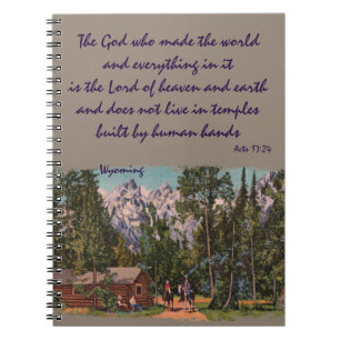 Wyoming Moungens Christian Notebook Anteckningsbok