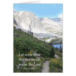 Wyoming Mountains Pising Greeting Card Hälsningskort