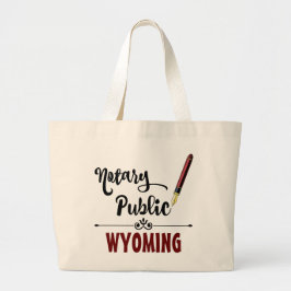 Wyoming Notary Public Bläck Pen Jumbo Tygkasse