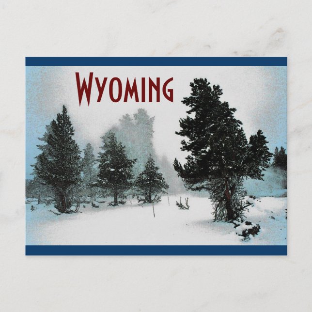 Wyoming Postcard Vykort (Framsida)
