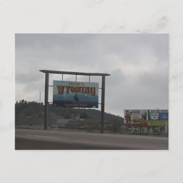 Wyoming Postcard Vykort (Framsida)