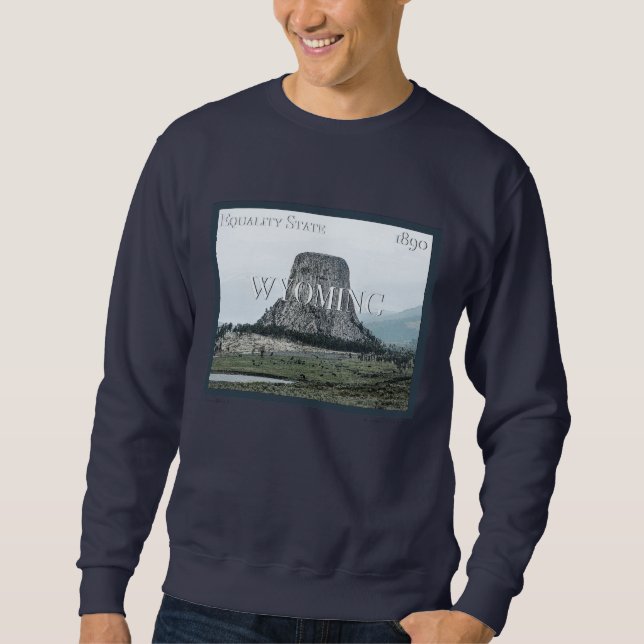 Wyoming Poster Lång Ärmad Tröja (Framsida)