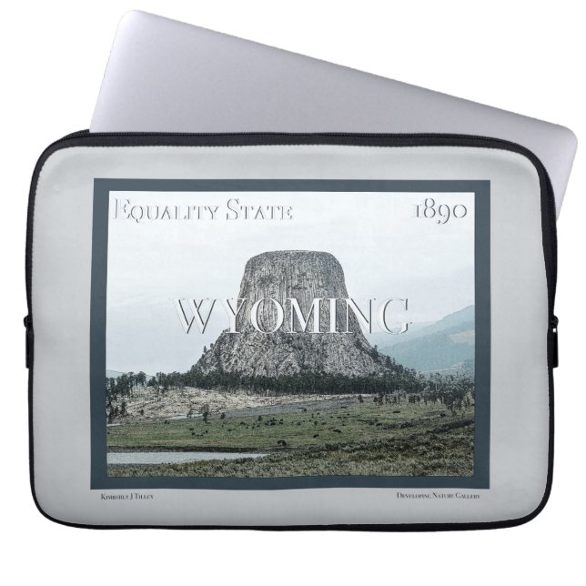 Wyoming Poster Laptop Fodral (Framsidan)