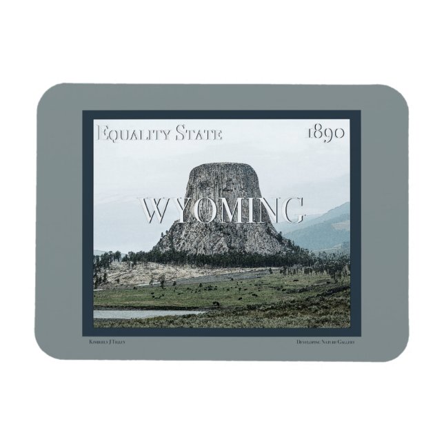 Wyoming Poster Magnet (Horisontell)