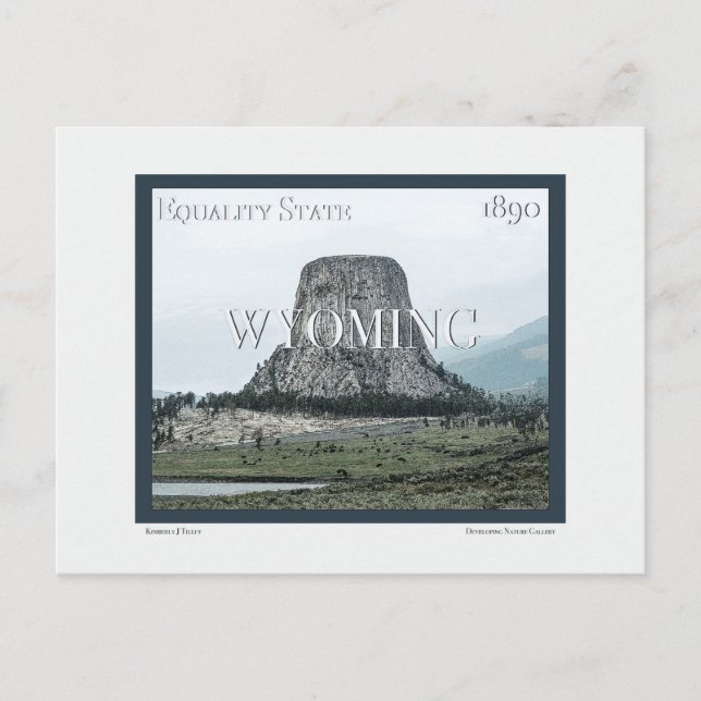 Wyoming Poster Vykort (Framsida)