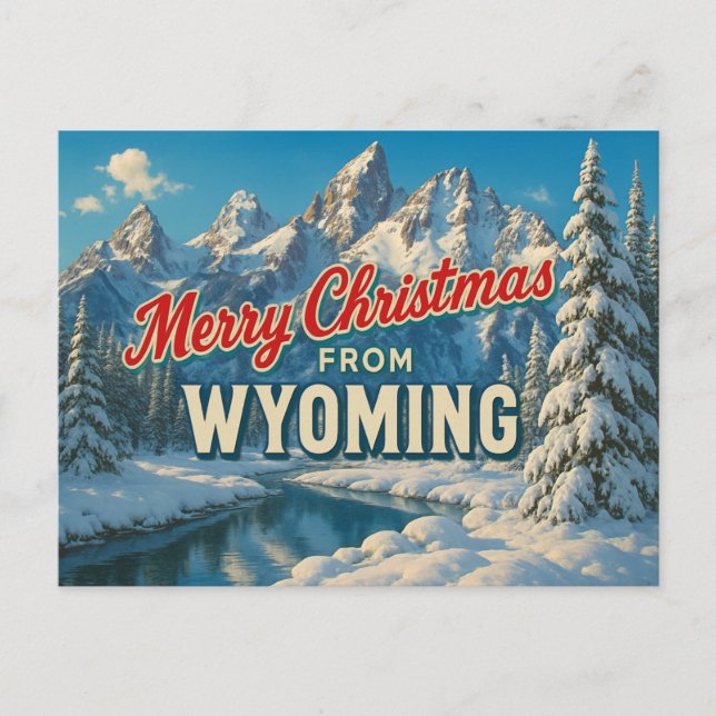 Wyoming postkort vykort (Framsida)