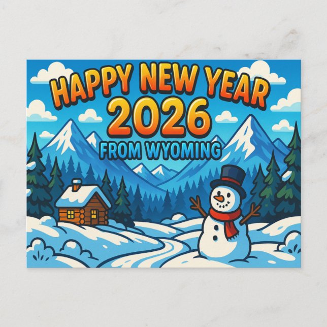 WYOMING Postkort Vykort (Framsida)