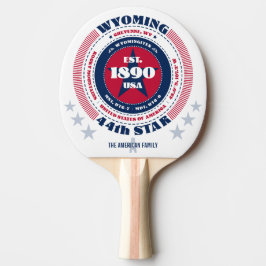 Wyoming Pride Circular Typography Monogram Pingisracket