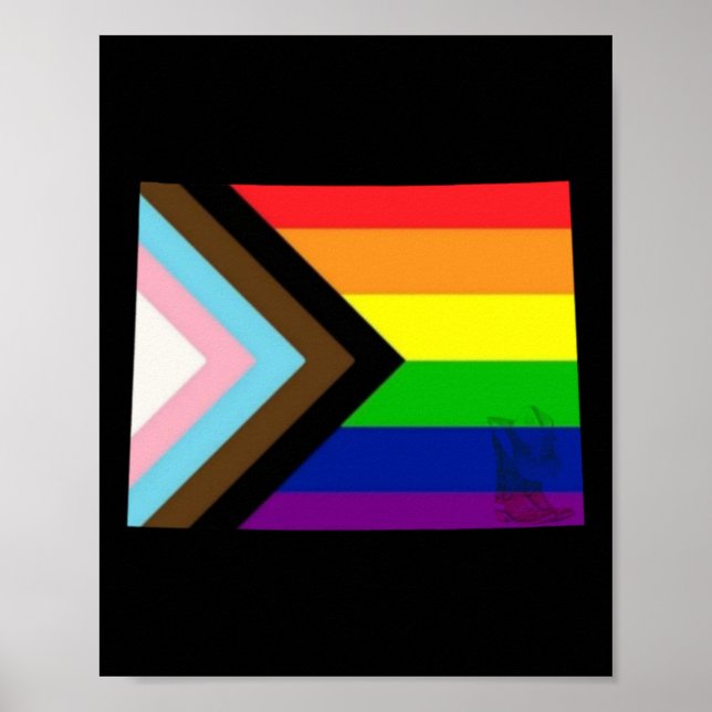 Wyoming Pride Klistermärke  Poster (Framsidan)