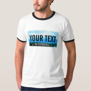 Wyoming registreringsskylt tee