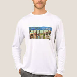 Wyoming Retro Greeting T Shirt
