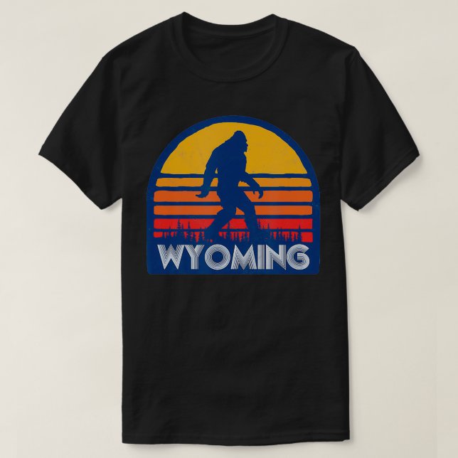 Wyoming Retro Surfa Stil Eghties Graphic T Shirt (Design framsida)