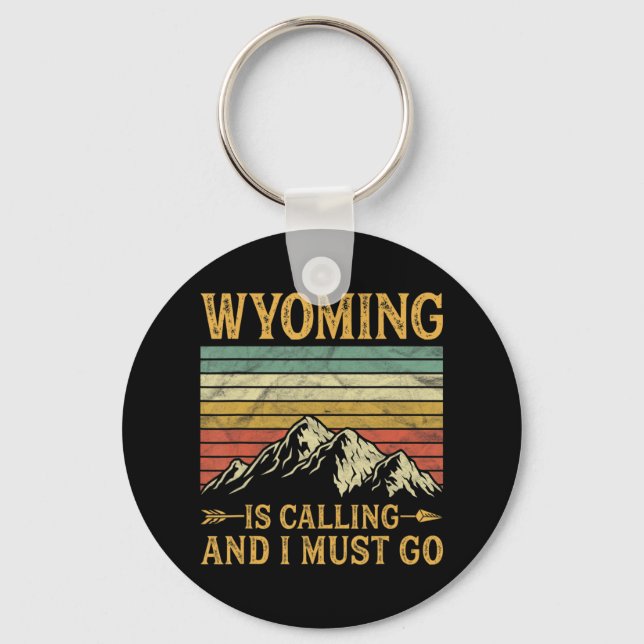 Wyoming ringer och jag måste gå 7 nyckelring (Framsida)