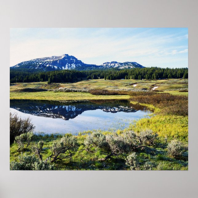 Wyoming, Rocky mountains, bergstoppen Poster (Framsidan)