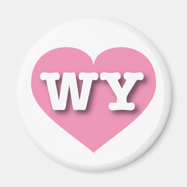 Wyoming Rosa Heart - Big Kärlek Magnet (Framsidan)