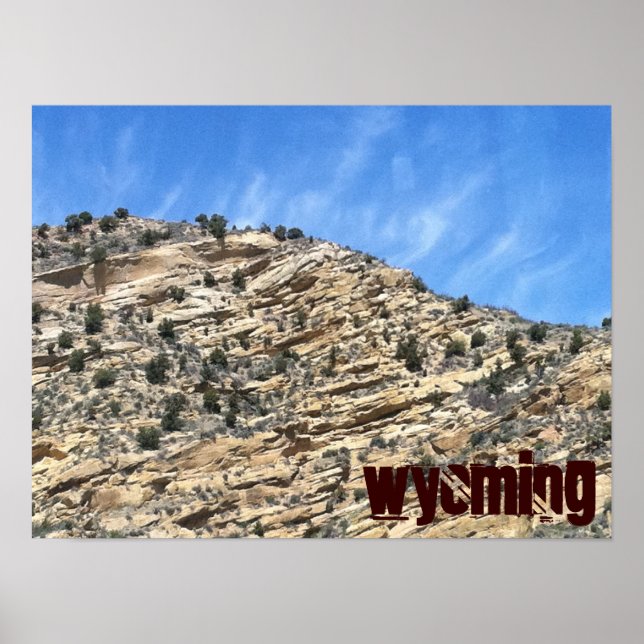 Wyoming scenic sten poster (Framsidan)
