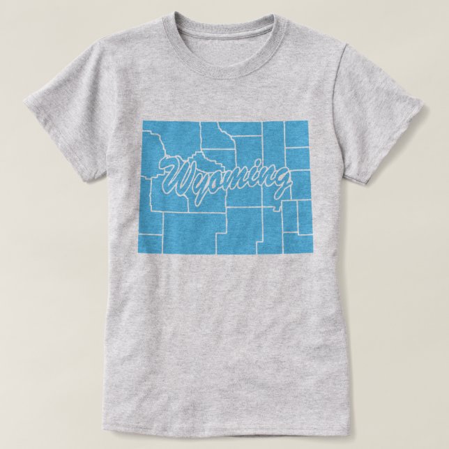 Wyoming Shape T-shirt (Design framsida)