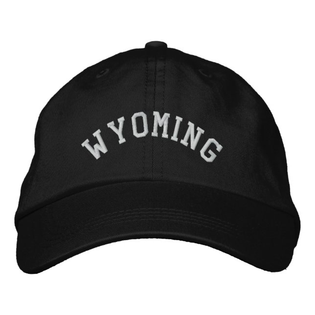 Wyoming State Embroidering Broderad Keps (Framsida)