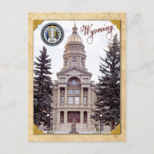 Wyoming State Huvudstad, Cheyenne, WY Vykort