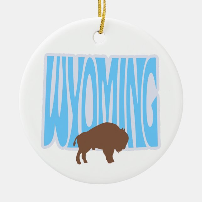 Wyoming State Julgran Ornament (Framsidan)