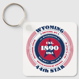 Wyoming State Keychain Nyckelring