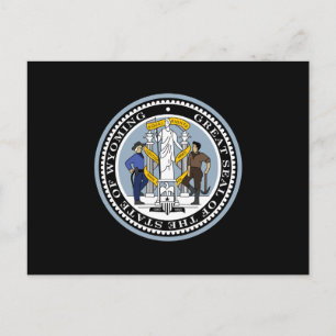 Wyoming State Seal Vykort