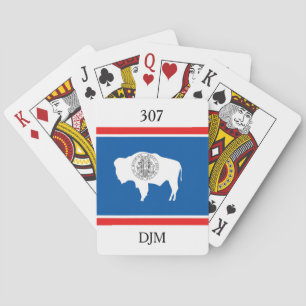 Wyoming Statlig flagga 307 Monogram Casinokort