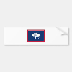Wyoming statlig flagga bildekal