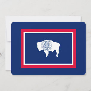 Wyoming Statlig flagga Design Decor