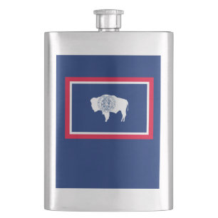 Wyoming Statlig flagga Design Fickplunta
