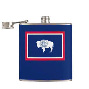 Wyoming Statlig flagga Design Fickplunta