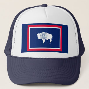 Wyoming Statlig flagga Design Keps