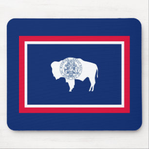Wyoming Statlig flagga Design Musmatta