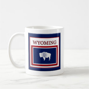 Wyoming Statlig flagga Kaffemugg