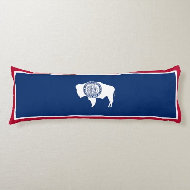 Wyoming Statlig flagga Kroppskudde (Framsidan)