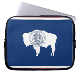 Wyoming Statlig flagga Laptop sleeve