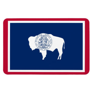 Wyoming statlig flagga magnet