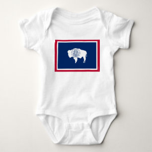 Wyoming statlig flagga t shirt