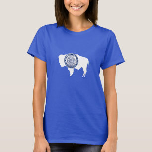 Wyoming Statlig flagga T Shirt