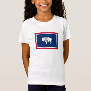 Wyoming Statlig flagga T Shirt