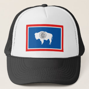 Wyoming Statlig flagga Truckerkeps