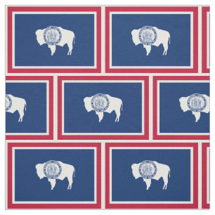 Wyoming Statlig flagga Tyg