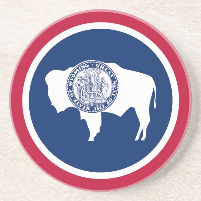 Wyoming Statlig flagga Underlägg (Framsidan)