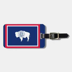Wyoming statlig flaggadesign bagagebricka