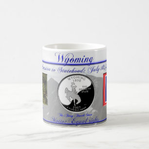 Wyoming statligt jubileums- kaffemugg