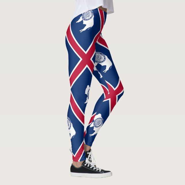 Wyoming statsflagga leggings (Höger)