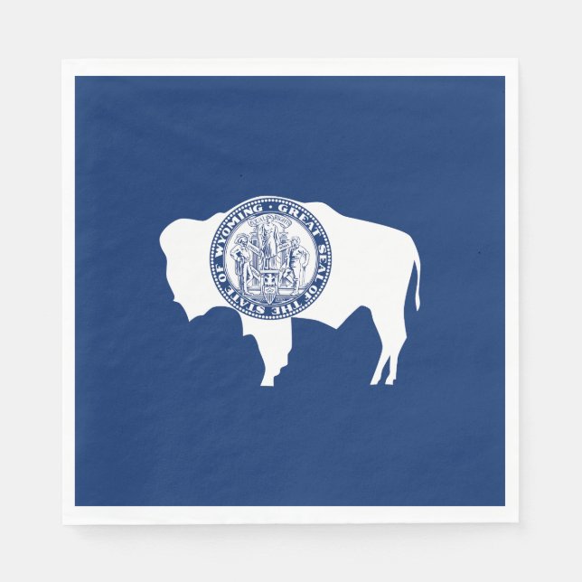 Wyoming statsflagga pappersservett (Framsidan)