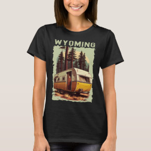 Wyoming Sunset retro 70-talets vintage hiking Camp T Shirt