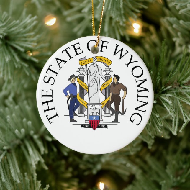 Wyoming-tecken Julgransprydnad Keramik (Träd)