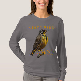 Wyoming Territory Bird the Western Meadowlark T Shirt